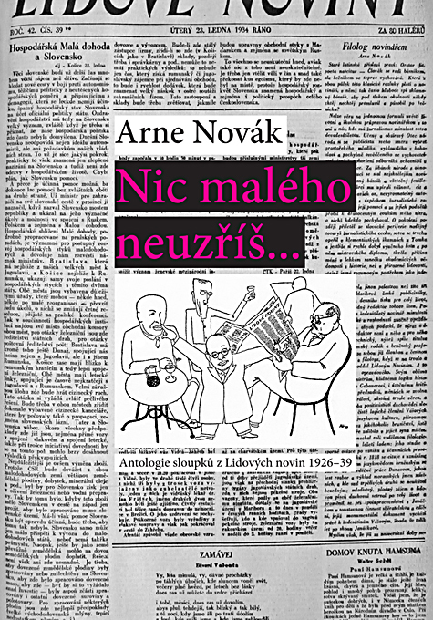 Nic malého neuzříš... Antologie sloupků z Lidových novin 1926–39